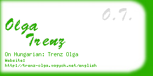 olga trenz business card